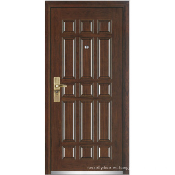 Puerta blindada de madera de acero (YF-G9003)